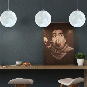 lámpara de techo luna