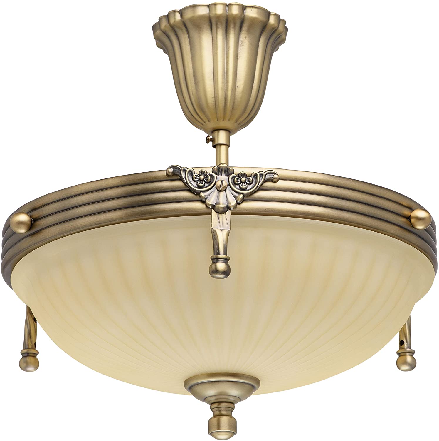 lámpara de techo clásica cristal y laton lámpara de techo semiempotrada de cristal