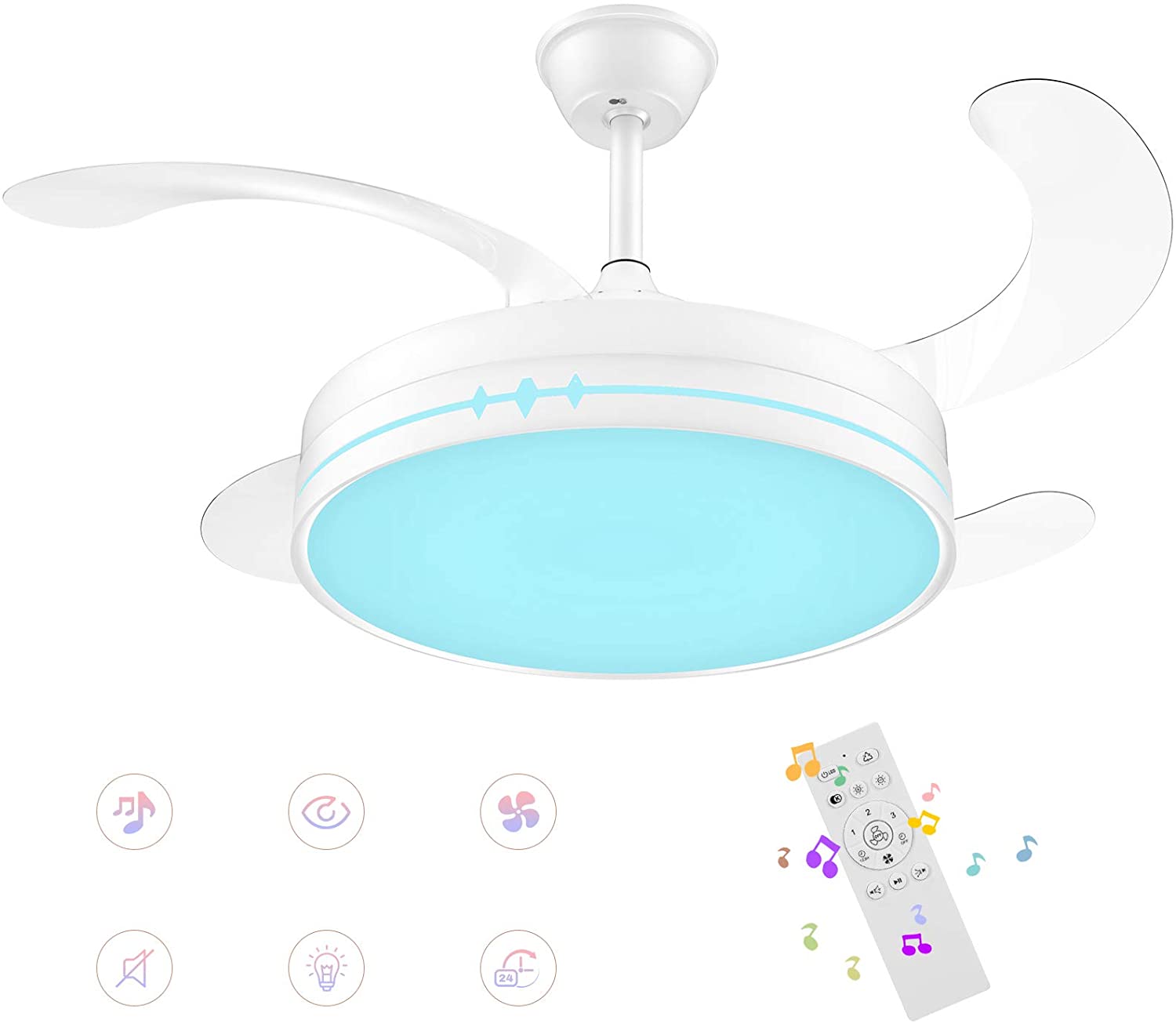 ventilador de techo horevo ventilador para techo led